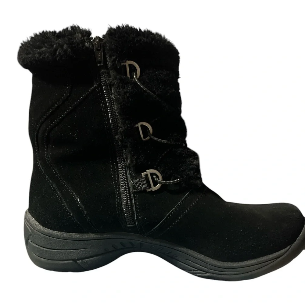 BareTraps Black Faux-Fur Winter Boots